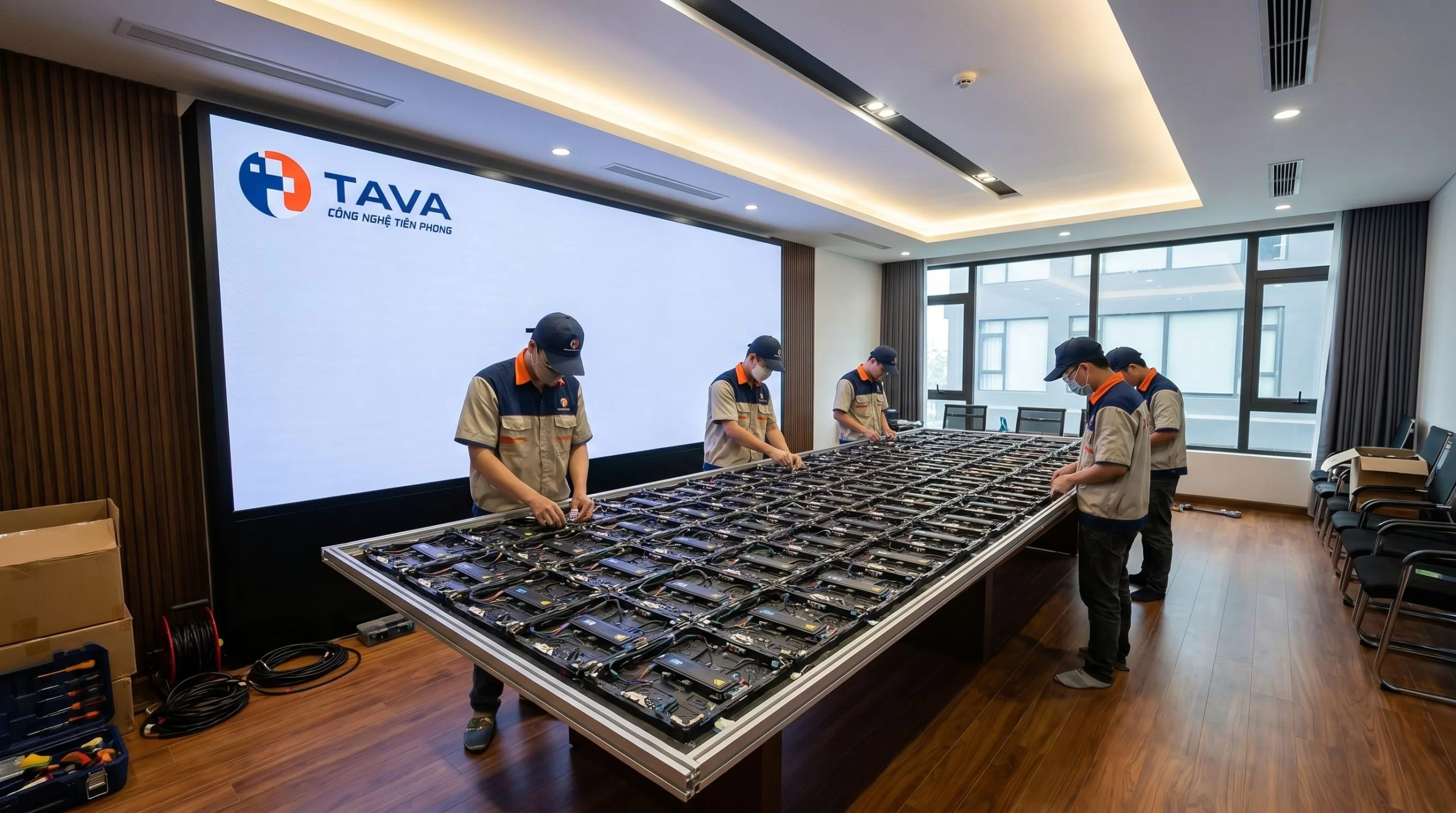 Quy trình kỹ thuật thi công của đơn vị lắp đặt màn hình LED – TAVALED
